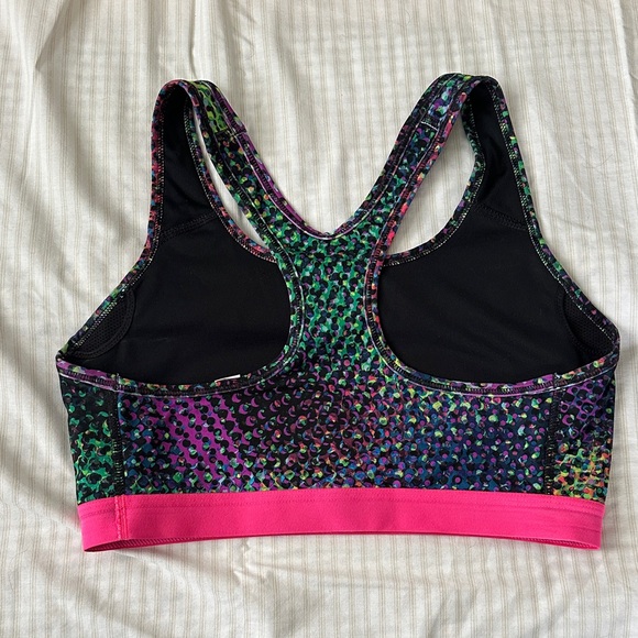 Nike Black and Pink Sports Bra - Picture 2 of 4